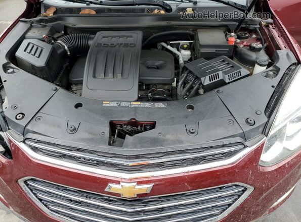 2GNALCEK4G1145913 2016 CHEVROLET EQUINOX Burgundy Vista del compartimento del motor