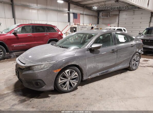 2HGFC1F34HH638687 2017 HONDA CIVIC Gray Przód lewy