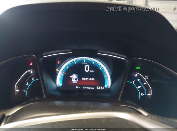 2HGFC1F34HH638687 2017 HONDA CIVIC Gray Widok tylnych siedzeń