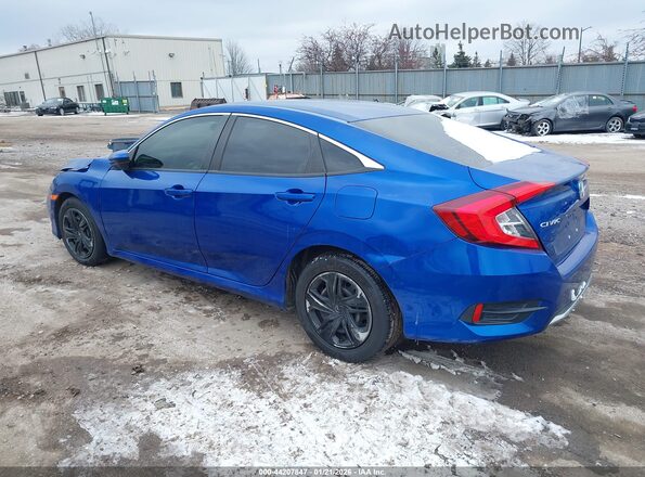 2HGFC2F61MH524740 2021 HONDA CIVIC Blue Trasero izquierdo