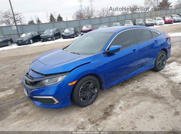 2HGFC2F61MH524740 2021 HONDA CIVIC Blue Vista tres cuartos delantera izquierda