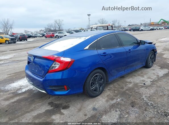 2HGFC2F61MH524740 2021 HONDA CIVIC Blue Trasero derecho