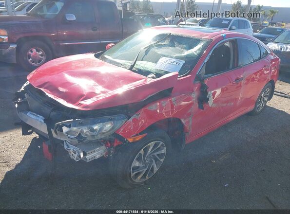 2HGFC2F76HH564942 2017 HONDA CIVIC Красный Передняя левая четверть