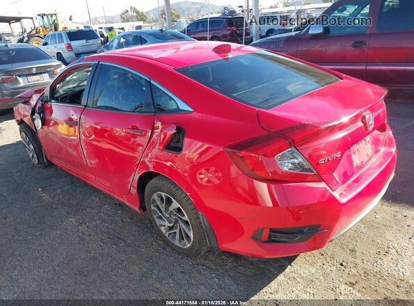 2HGFC2F76HH564942 2017 HONDA CIVIC Красный Задняя левая четверть