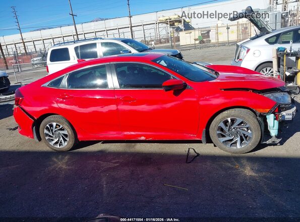 2HGFC2F76HH564942 2017 HONDA CIVIC Красный Вид щитка приборов