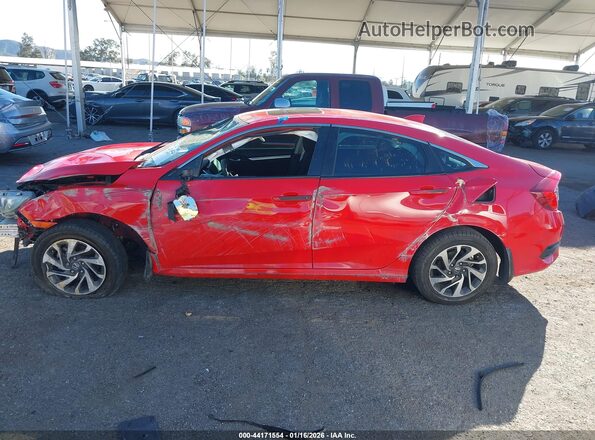 2HGFC2F76HH564942 2017 HONDA CIVIC Красный Вид задней части салона