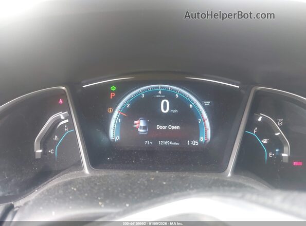 2HGFC2F7XGH544479 2016 HONDA CIVIC Silver უკანა სავარძლების ხედი