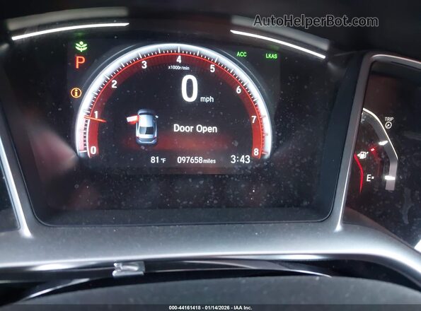2HGFC2F86KH590490 2019 HONDA CIVIC Black 