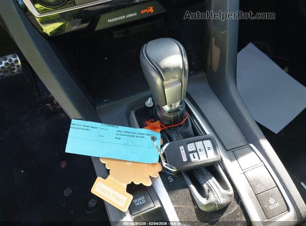 2HGFC2F88MH542508 2021 HONDA CIVIC Gray Вид панелі приладів