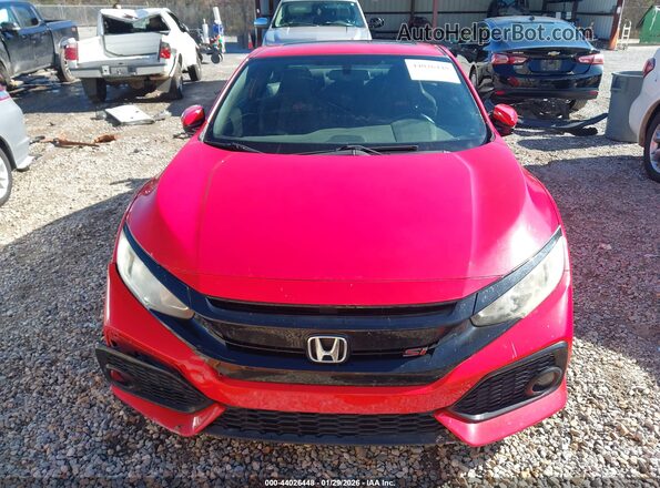 2HGFC3A51HH750285 2017 HONDA CIVIC Red Vista interior trasera