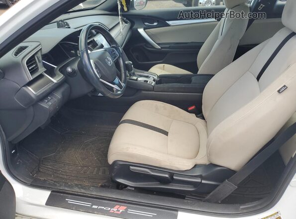 2HGFC3B31KH352904 2019 HONDA CIVIC Белый Вид салона спереди