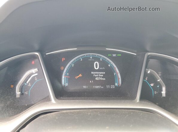 2HGFC3B31KH352904 2019 HONDA CIVIC Белый Вид щитка приборов