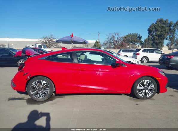 2HGFC3B76GH352164 2016 HONDA CIVIC Red Вид задньої частини салону