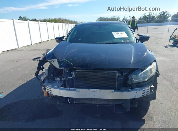 2HGFC4B04GH315848 2016 HONDA CIVIC Black Widok wnętrza z tyłu