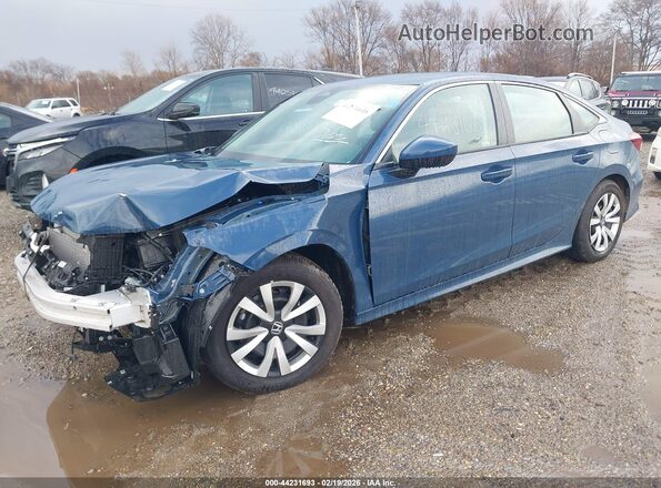 2HGFE2F28TH535420 2026 HONDA CIVIC Blue Առջևի ձախ երեք քառորդ տեսարան