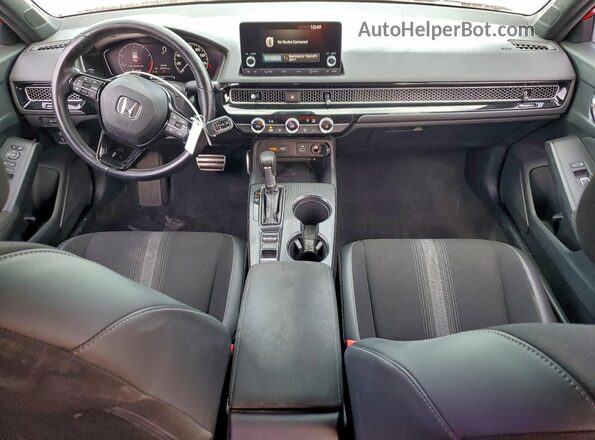 2HGFE2F55NH521004 2022 HONDA CIVIC Красный Вид панели приборов