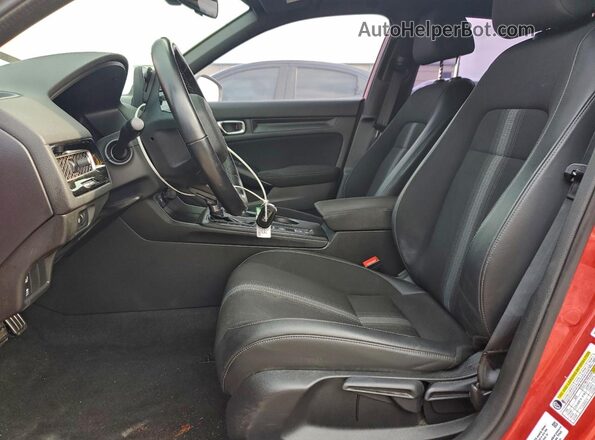 2HGFE2F55NH521004 2022 HONDA CIVIC Красный Вид салона спереди