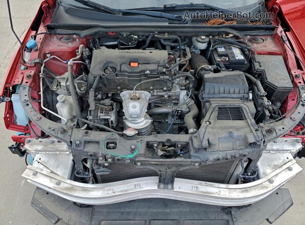 2HGFE2F55NH521004 2022 HONDA CIVIC Красный Вид задней части салона