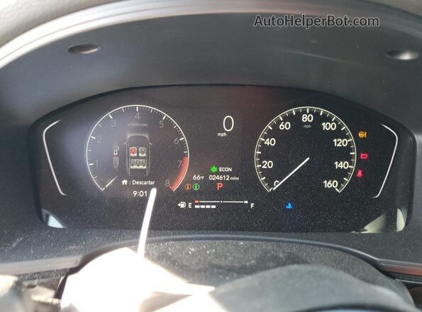 2HGFE2F55RH525611 2024 HONDA CIVIC Gray ხელსაწყოთა პანელის ხედი