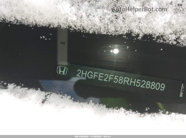 2HGFE2F58RH528809 2024 HONDA CIVIC Серый Вид подкапотного пространства