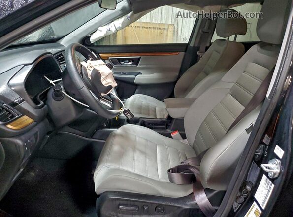 2HKRW2H5XNH643385 2022 HONDA CR-V Black Widok wnętrza z przodu