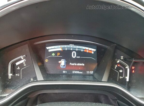 2HKRW2H95NH644513 2022 HONDA CR-V Серебряный Вид щитка приборов