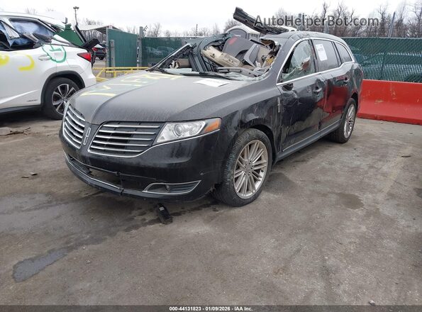 2LMHJ5AT1KBL02288 2019 LINCOLN MKT Black წინა მარცხენა ხედი სამი მეოთხედიდან