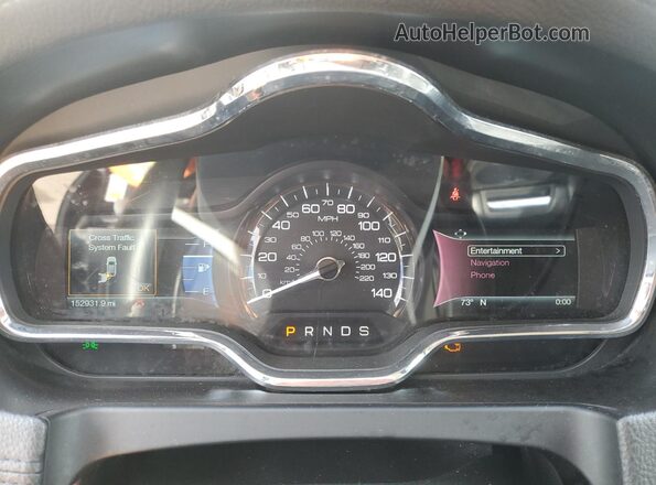 2LMHJ5AT5GBL01622 2016 LINCOLN MKT Charcoal Вид щитка приладів