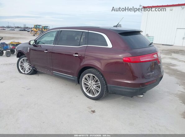 2LMHJ5AT7KBL01789 2019 LINCOLN MKT Maroon Trasero izquierdo