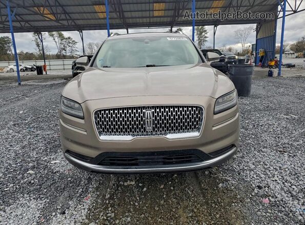 2LMPJ6J99MBL02466 2021 LINCOLN NAUTILUS Tan წინა ხედი