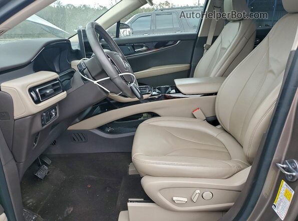 2LMPJ6J99MBL02466 2021 LINCOLN NAUTILUS Tan წინა სალონის ხედი