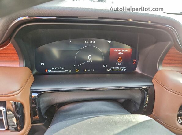 2LMPJ6K90NBL23061 2022 LINCOLN NAUTILUS Black Սարքավորումների վահանակի տեսք