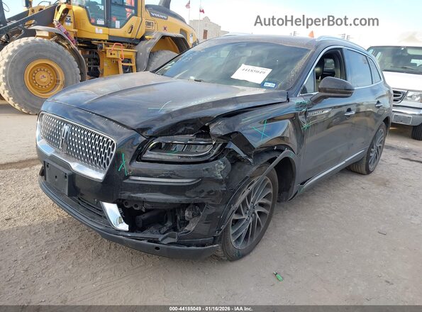 2LMPJ6L90KBL16914 2019 LINCOLN NAUTILUS Black წინა მარცხენა ხედი სამი მეოთხედიდან