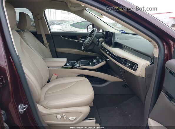 2LMPJ8J94PBL29865 2023 LINCOLN NAUTILUS Maroon Front interior view
