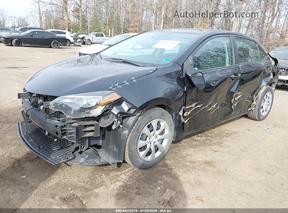 2T1BURHE5KC158456 2019 TOYOTA LL Black Առջևի ձախ երեք քառորդ տեսարան
