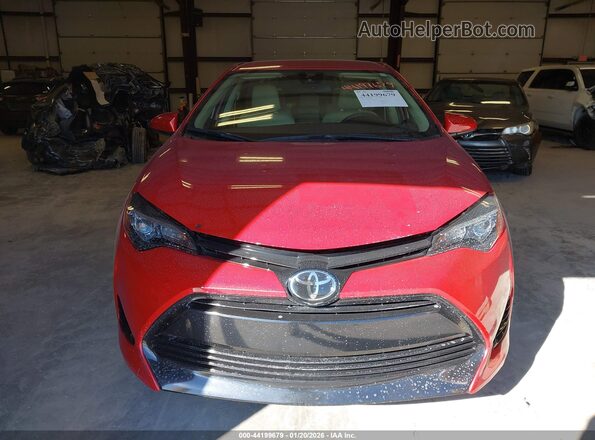 2T1BURHE6JC020083 2018 TOYOTA LL Red Vista del cuadro de instrumentos