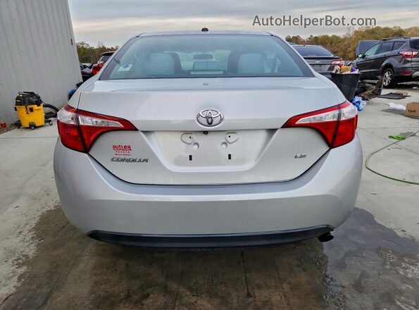 2T1BURHE8GC507262 2016 TOYOTA LL Silver Հետևի տեսք