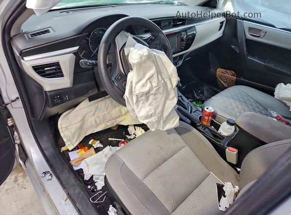 2T1BURHE8GC507262 2016 TOYOTA LL Silver Առջևի վահանակի տեսք