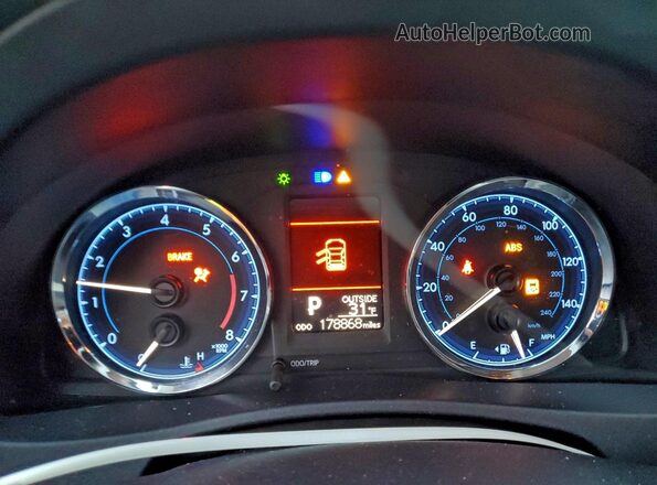 2T1BURHEXJC008468 2018 TOYOTA LL Gray ხელსაწყოთა პანელის ხედი