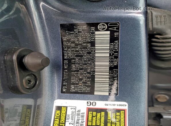 2T1BURHEXJC008468 2018 TOYOTA LL Gray ძრავის განყოფილების ხედი