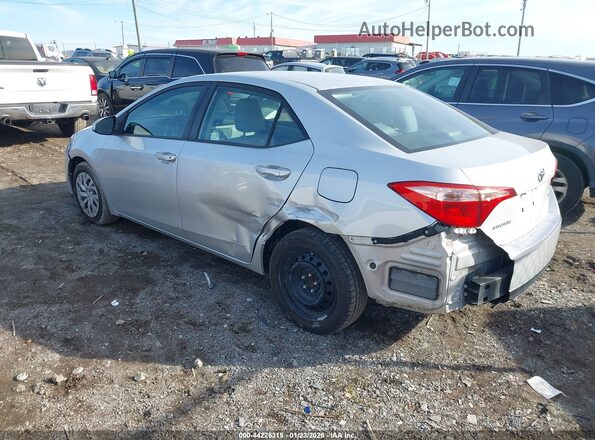 2T1BURHEXKC126747 2019 TOYOTA LL Серебряный Задняя левая четверть