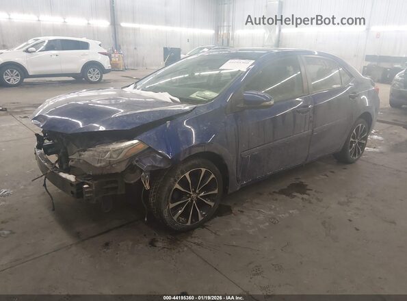 2T1BURHEXKC131074 2019 TOYOTA LL Blue წინა მარცხენა ხედი სამი მეოთხედიდან