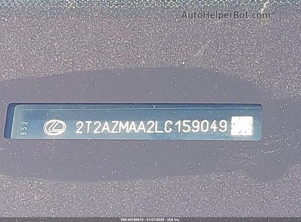 2T2AZMAA2LC159049 2020 LEXUS RX 350 Белый Вид подкапотного пространства