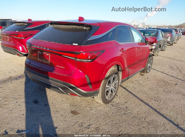 2T2BAMBA2SC055931 2025 LEXUS RX 350 Red უკანა მარჯვენა