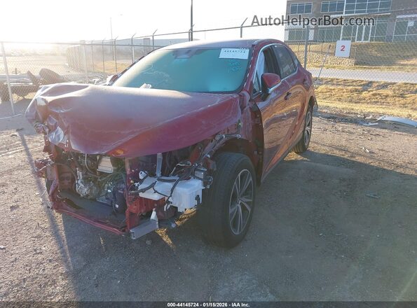 2T2BAMBA2SC055931 2025 LEXUS RX 350 Red წინა მარცხენა ხედი სამი მეოთხედიდან