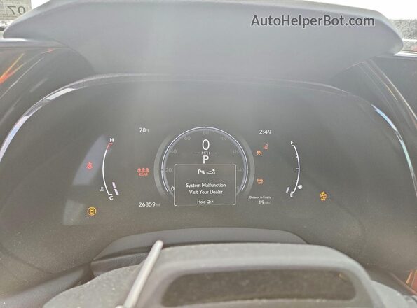 2T2BAMBA7PC009731 2023 LEXUS RX Silver Instrument cluster view