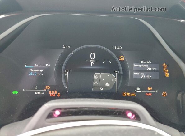 2T2BBMCA0SC102286 2025 LEXUS RX Gray Widok zestawu wskaźników