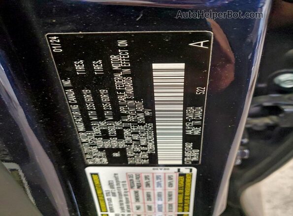 2T2BBMCA2RC031456 2024 LEXUS RX Blue VIN sticker view
