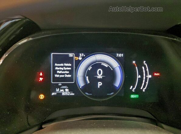 2T2BBMCA2RC031456 2024 LEXUS RX Blue Instrument cluster view