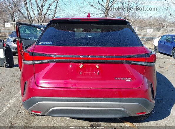 2T2BBMCA4PC015126 2023 LEXUS RX 350H Red 